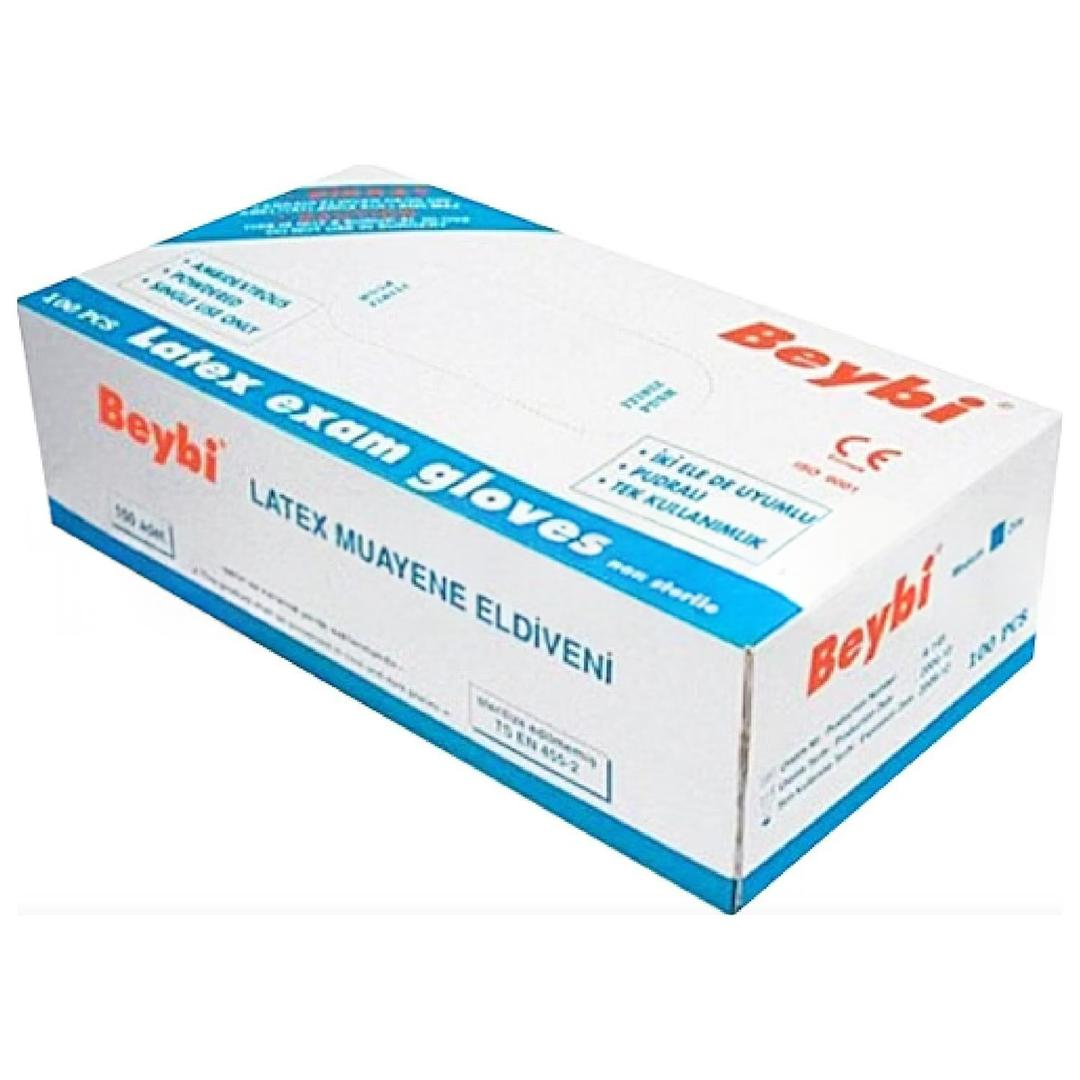 Beybi Latex Eldiven Pudralı Medium 100'lü