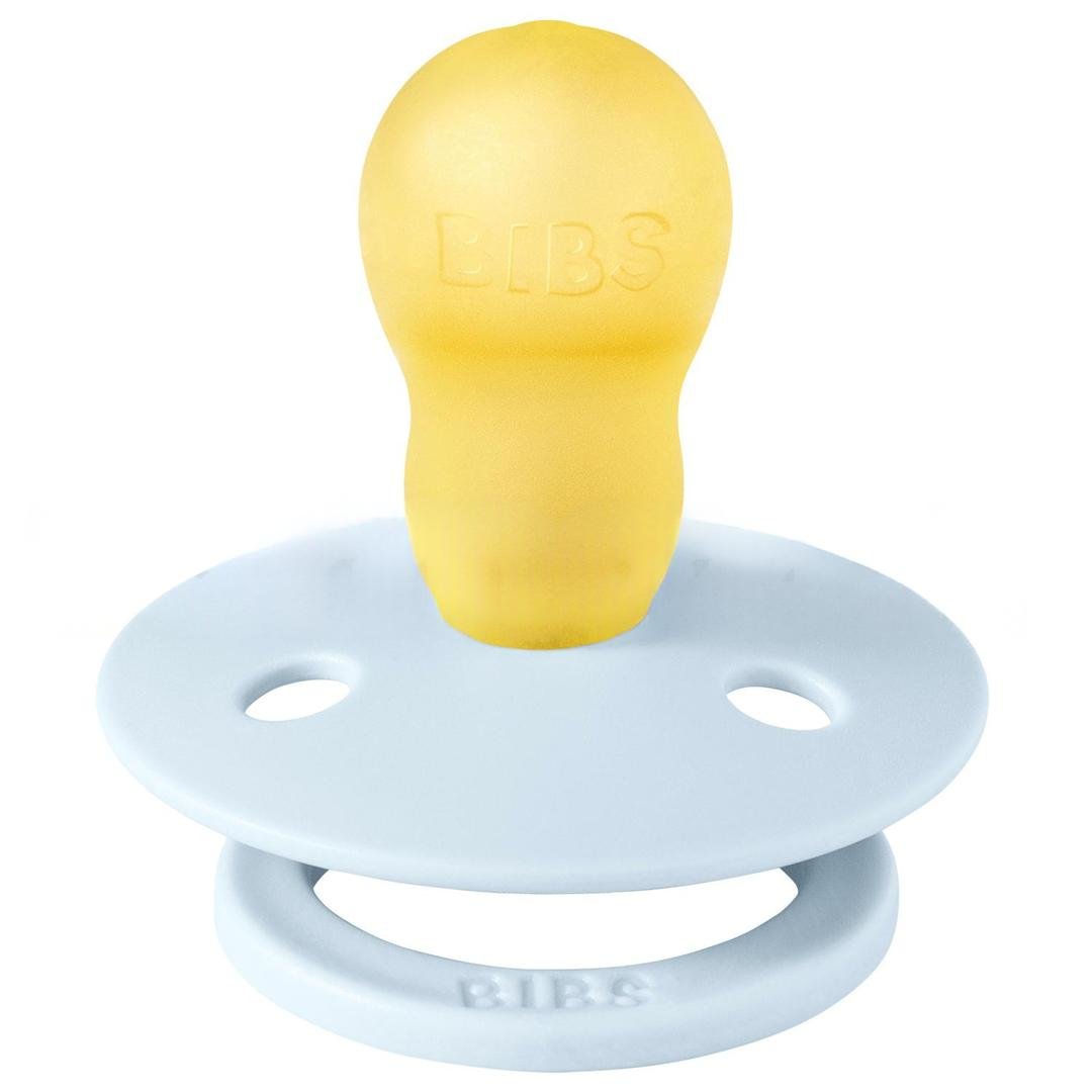 Bibs Colour Kauçuk 18+ Ay Emzik - Baby Blue