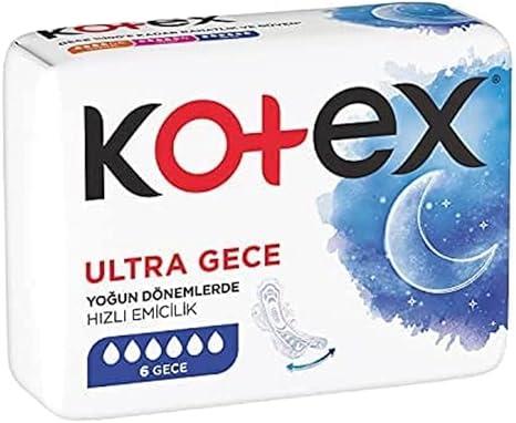 Kotex Ultra Gece Hijyenik Ped 6lı