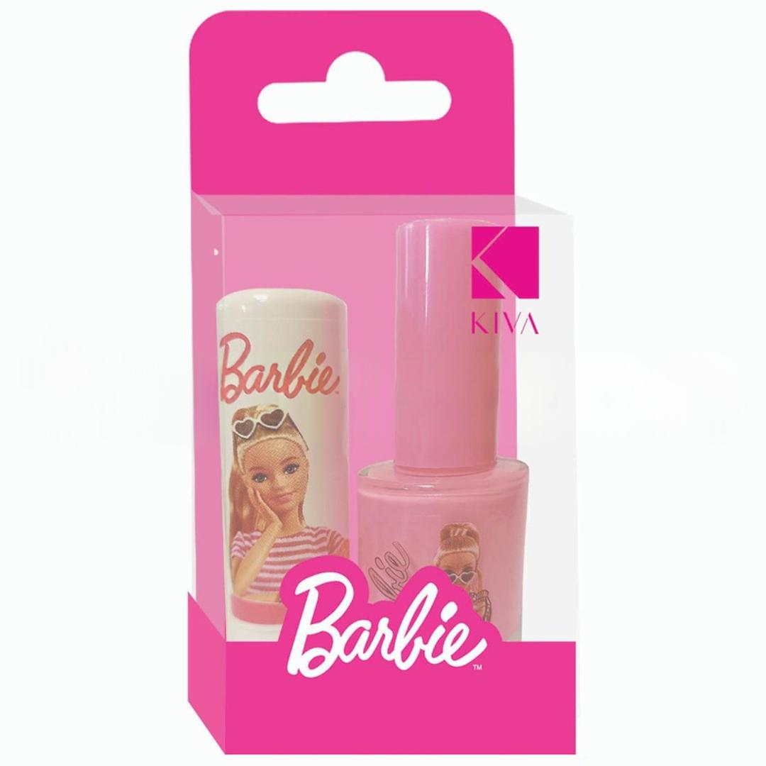 Barbie Lisanslı Dudak Koruyucu ve Oje Seti