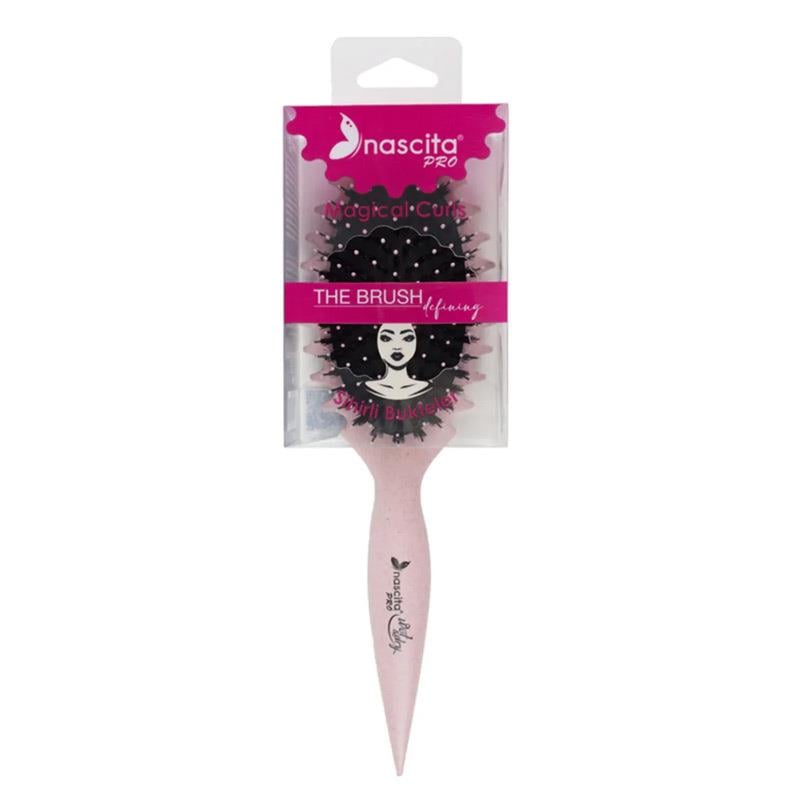 Nascita Magical Curl Bukle Belirginleştirici Saç Fırçası Pembe - 52