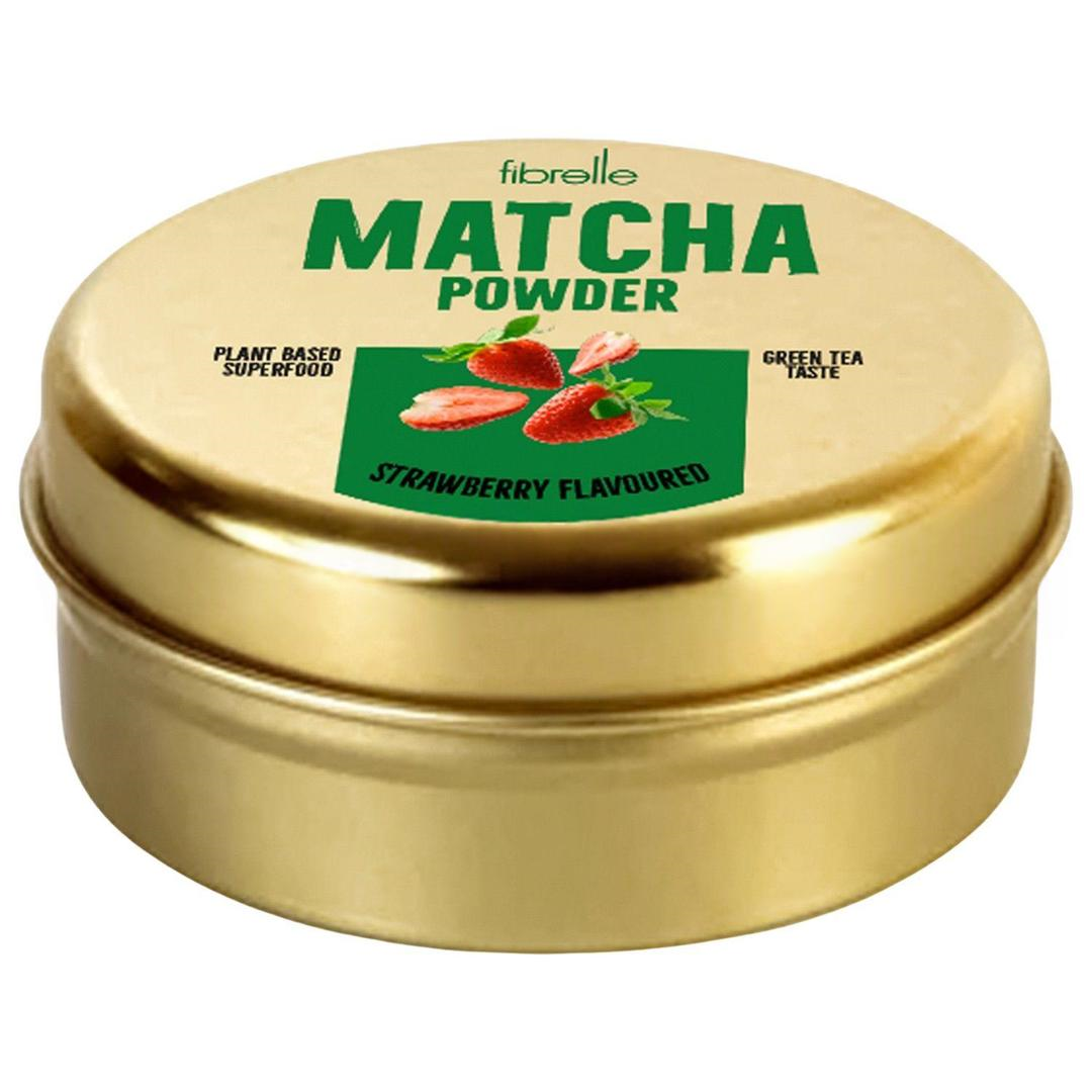 Fibrelle Matcha Çilek 25 gr - Teneke Kutu