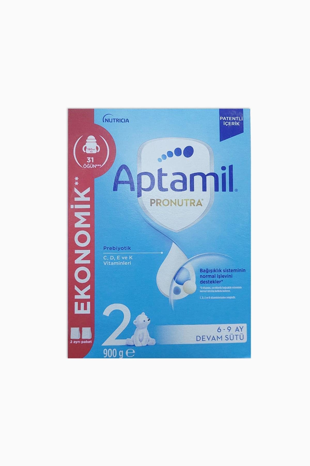 APTAMIL PRONUTRA 2 900GR 6-9 AY DEVAM SÜTÜ PREBİYOTİK C D E K VİTAMİNLERİ