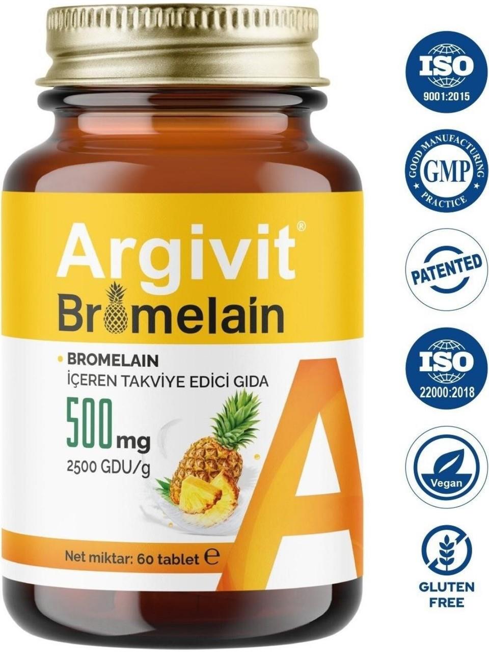 ARGIVIT BROMELAIN 60 TABLET