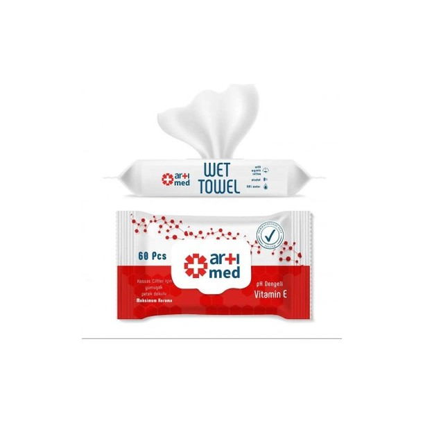 ARTIMED ISLAK HAVLU 60 ADET