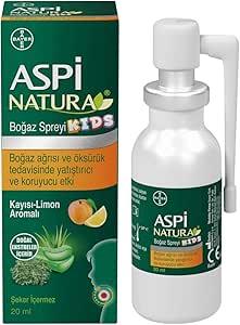 ASPINATURA BOĞAZ SPREYİ 20ML NANE LİMON AROMALI