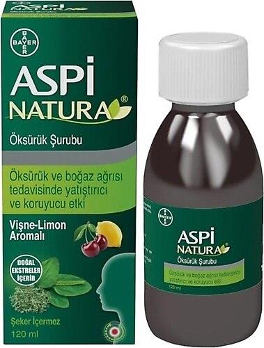 ASPINATURA ÖKSÜRÜK ŞURUBU 120ML VİŞNE LİMON AROMALI
