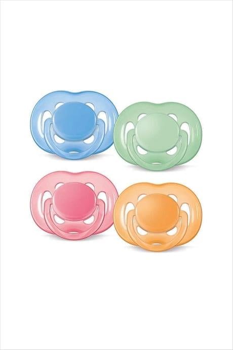 AVENT 0% BPA FREE FLOW YALANCI EMZİK 6-18 AY RENKLİ 2'Lİ