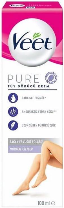 Veet Pure Normal Ciltler İçin 100 ml Tüy Dökücü Krem
