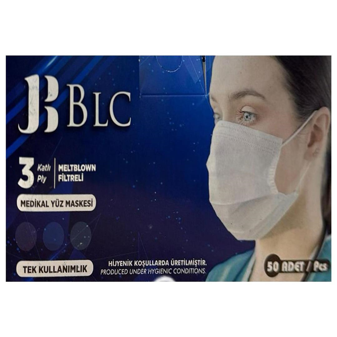Blc 3 Katlı Cerrahi Maske Telli 50'li