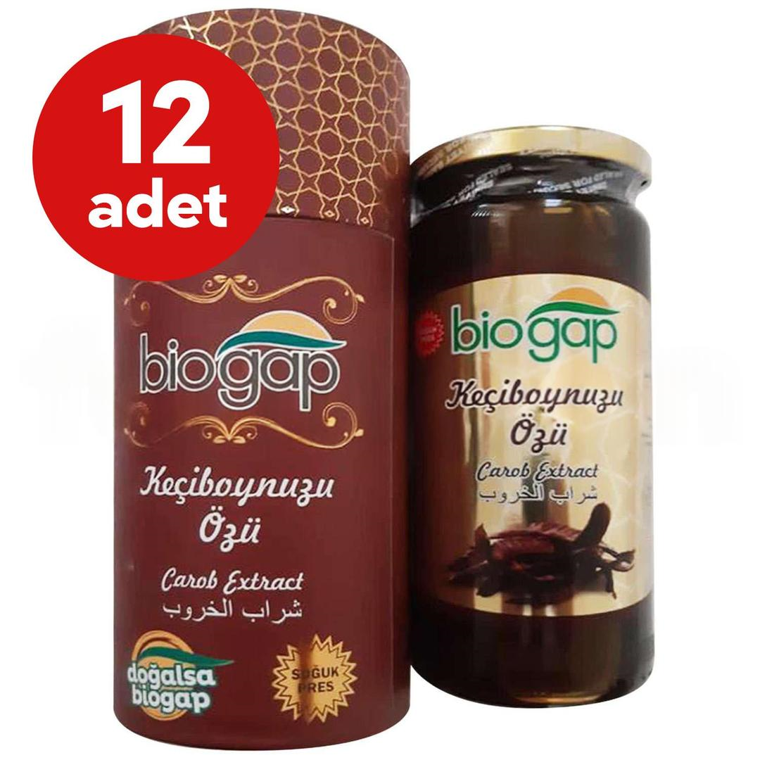 Biogap %100 Doğal Keçiboynuzu Ekstresi 635 gr 500 ml - 12 Adet