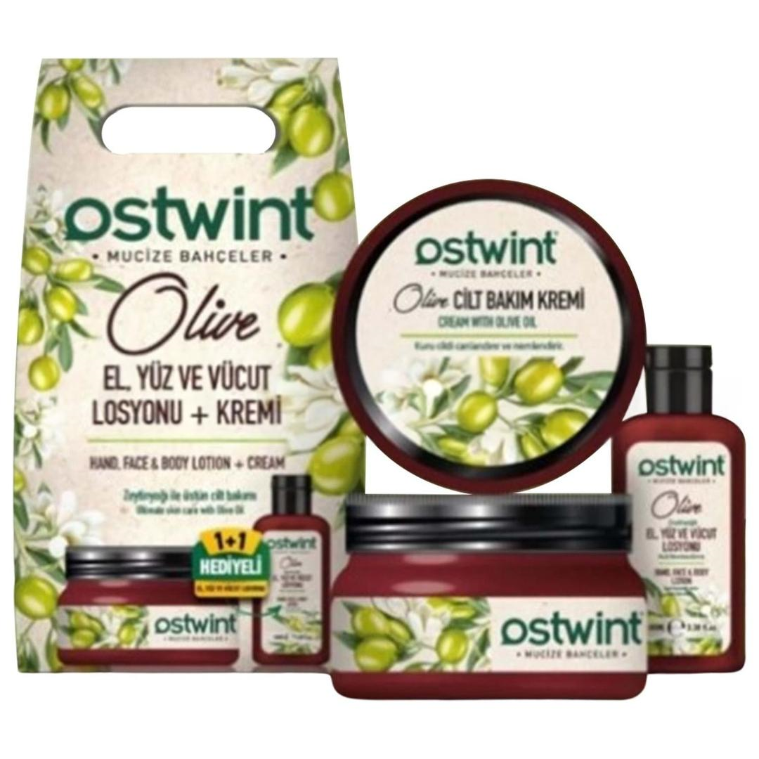 Ostwint İkili Set Zeytinyağı - Krem 300 ml + Losyon 100 ml