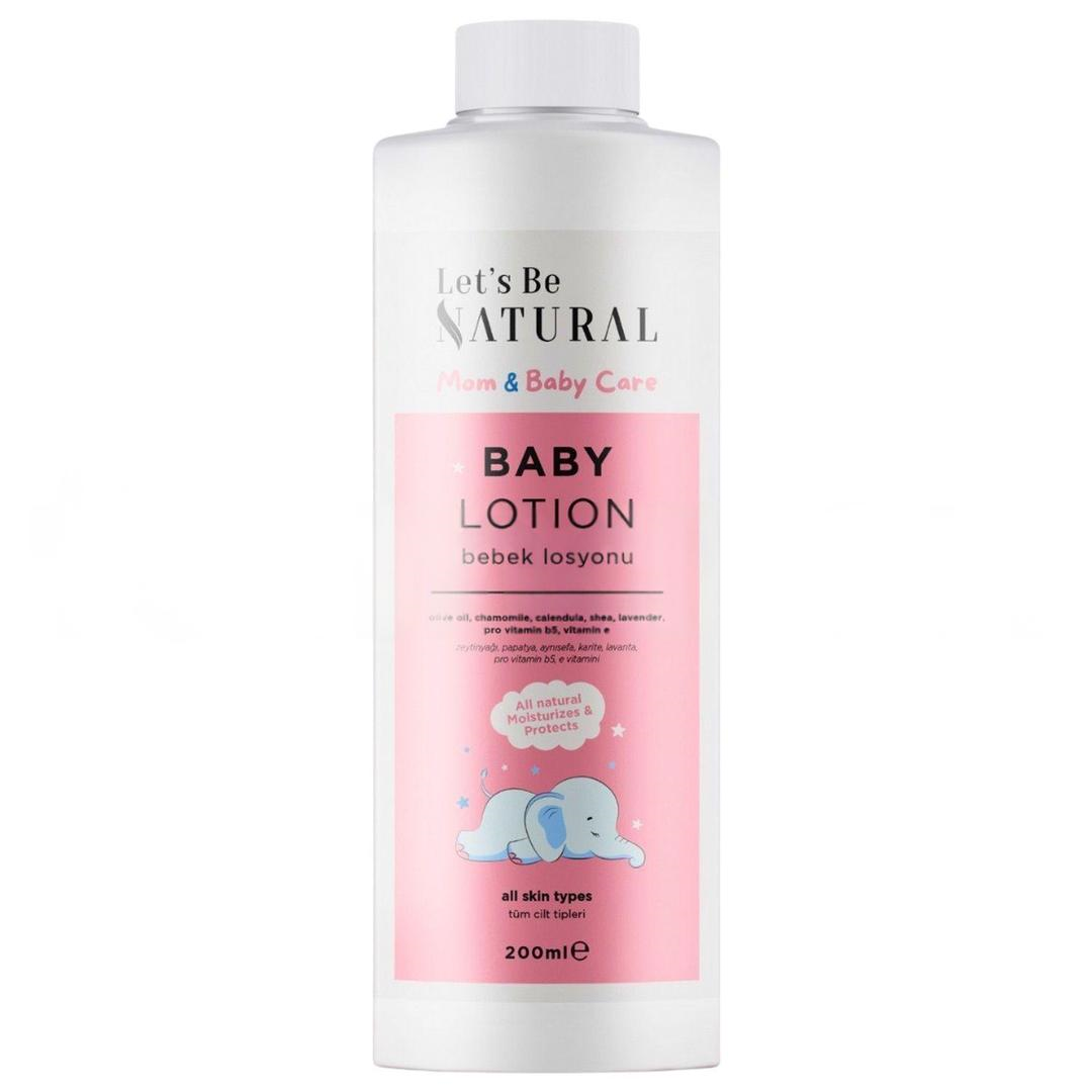 Let's Be Natural Bebek Losyon Doğal Besleyici ve Nemlendirici Bebek Bakım Kremi 200 ml