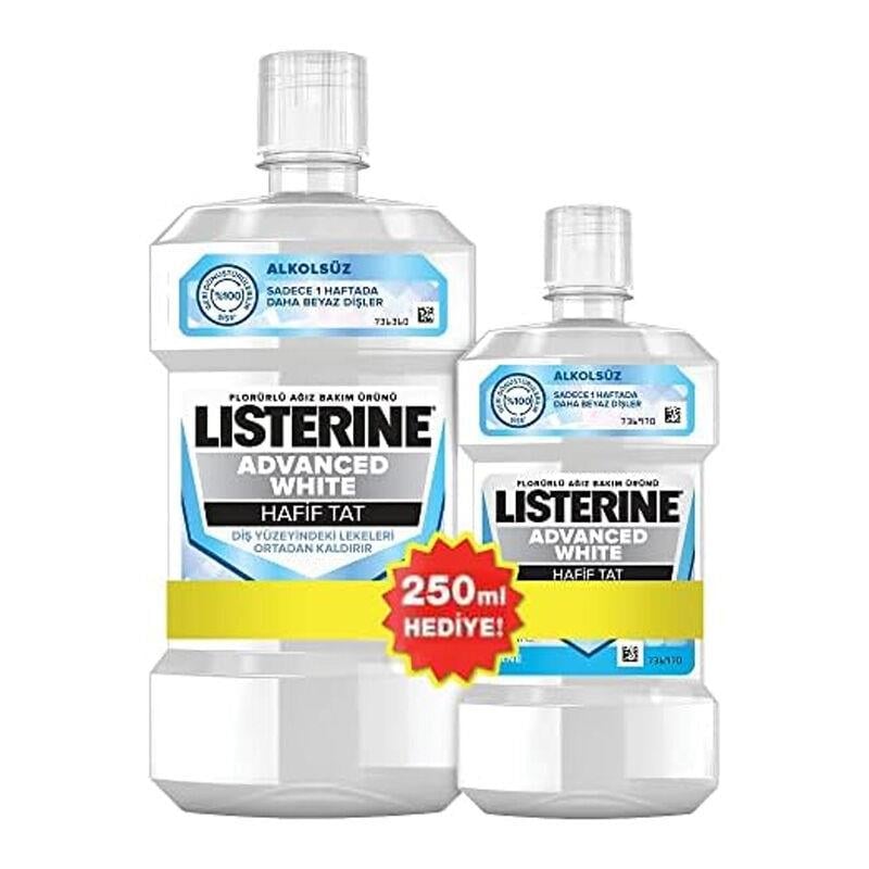 Listerine Advanced White Hafif Tat 500 ml + 250 ml HEDİYE