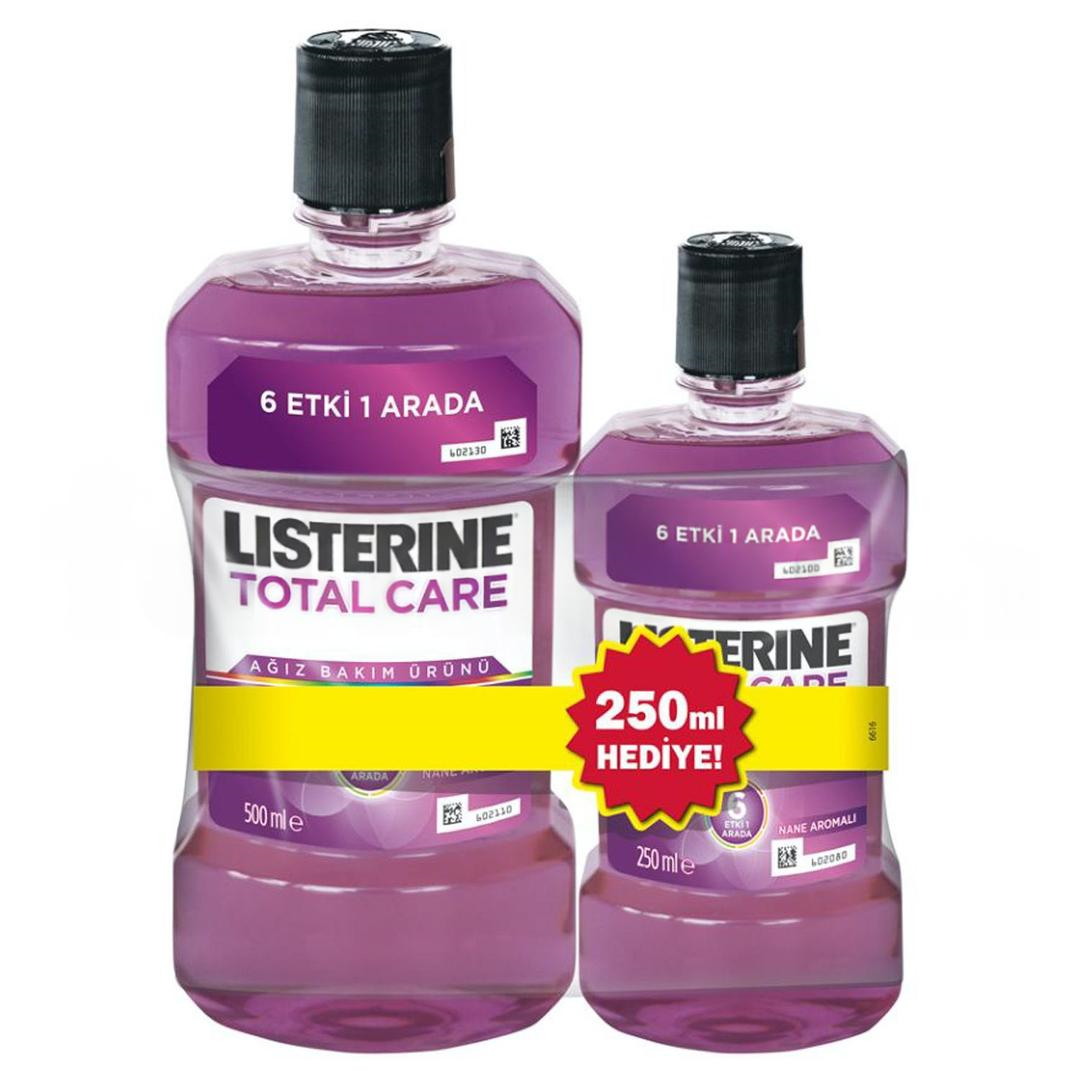Listerine Total Care 500 ml + Total Care 250 ml Hediye