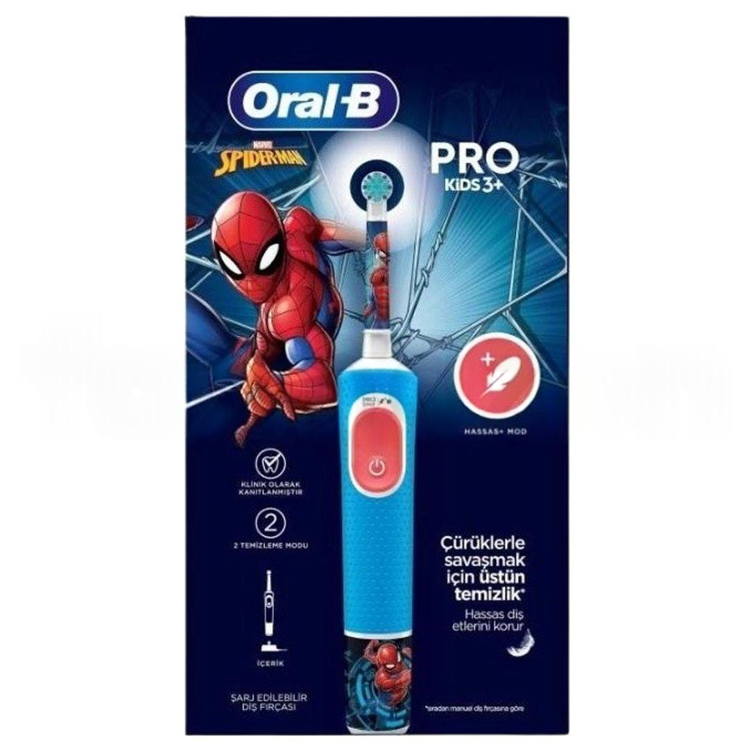 Oral-B Vitality Pro Spiderman Özel Seri Çocuklar İçin Şarj Edilebilir Diş Fırçası