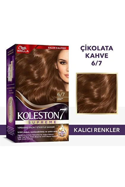 Wella Koleston Çikolata Kahve 6-7 Single Tüp Saç Boyası