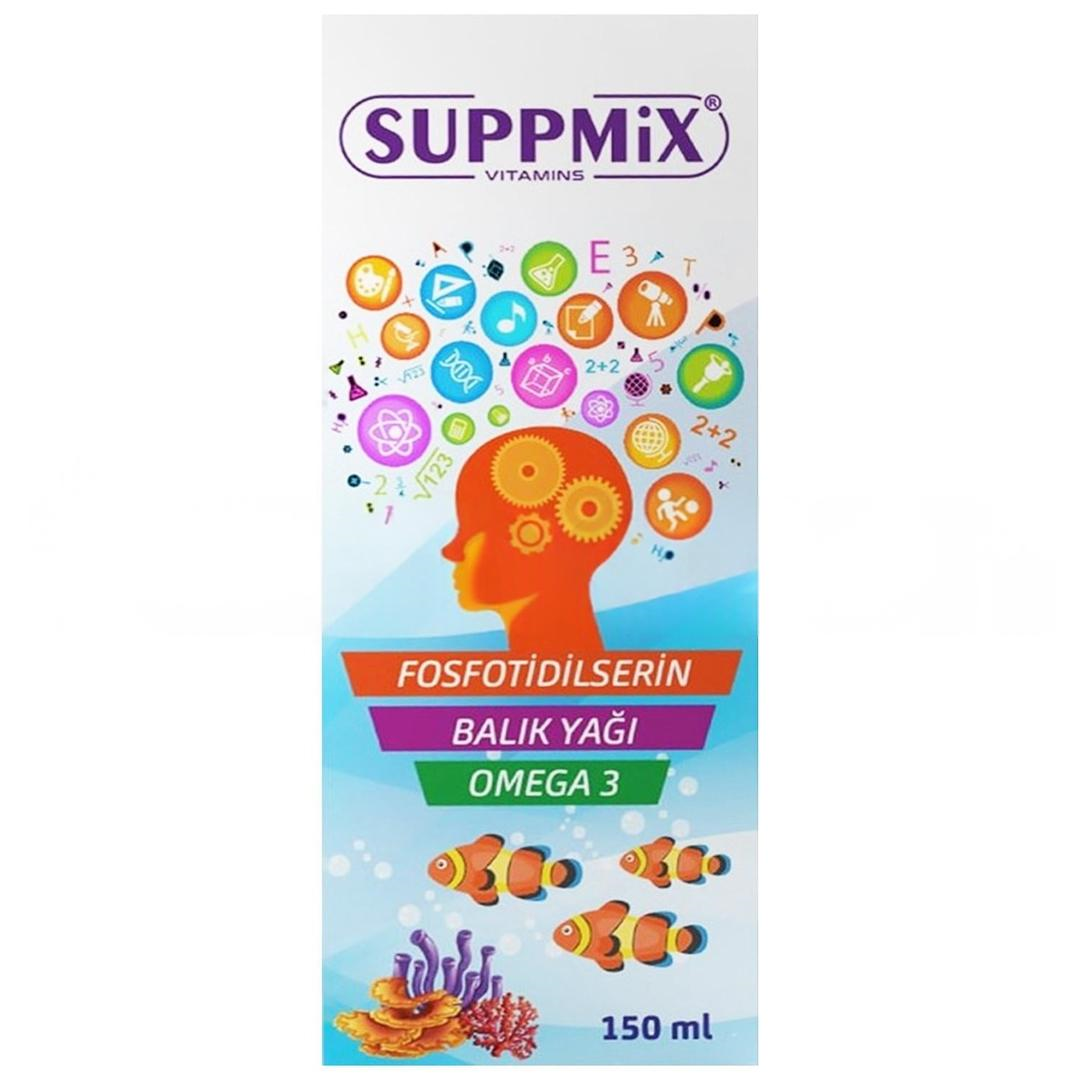 Suppmix Fosfatidilserin Omega 3 Şurup 150 ml