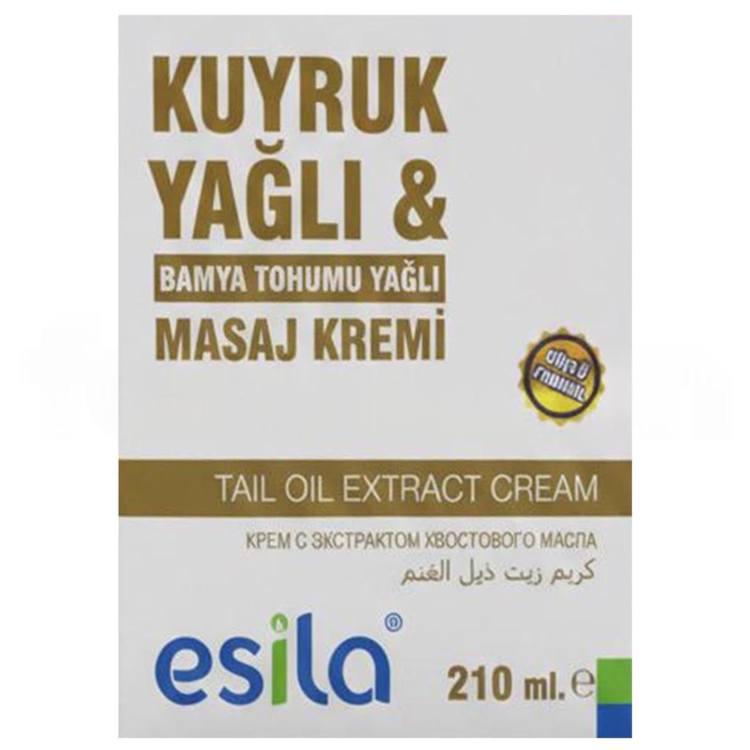Esila Kuyruk Yağlı Bamya Tohumu Yağlı Masaj Kremi 210 ml