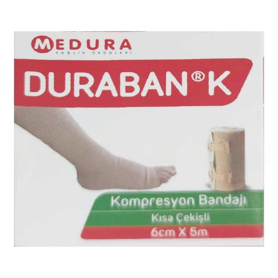 Duraban K Kısa Gerimli Lenf Ödem Bandajı 6 cm x 5 m