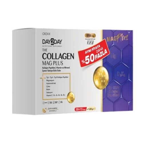 DAY2DAY THE COLLAGEN MAG PLUS 9700MG 30+15 SAŞE %50 DAHA FAZLA
