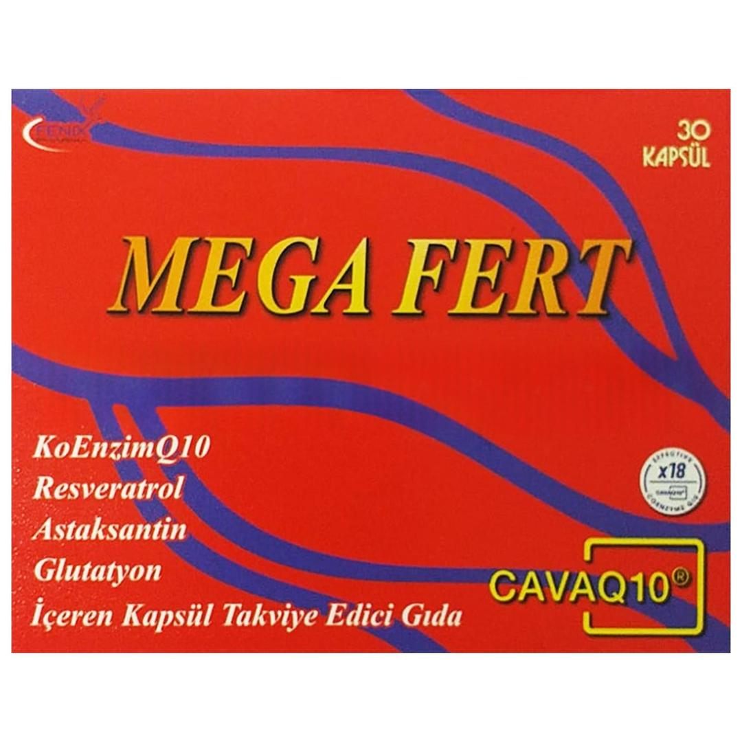 Mega Fert Koenzim Q10 200 mg 30 Kapsül