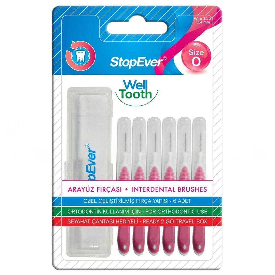 StopEver Well Tooth Metal Arayüz Fırçası - Pembe