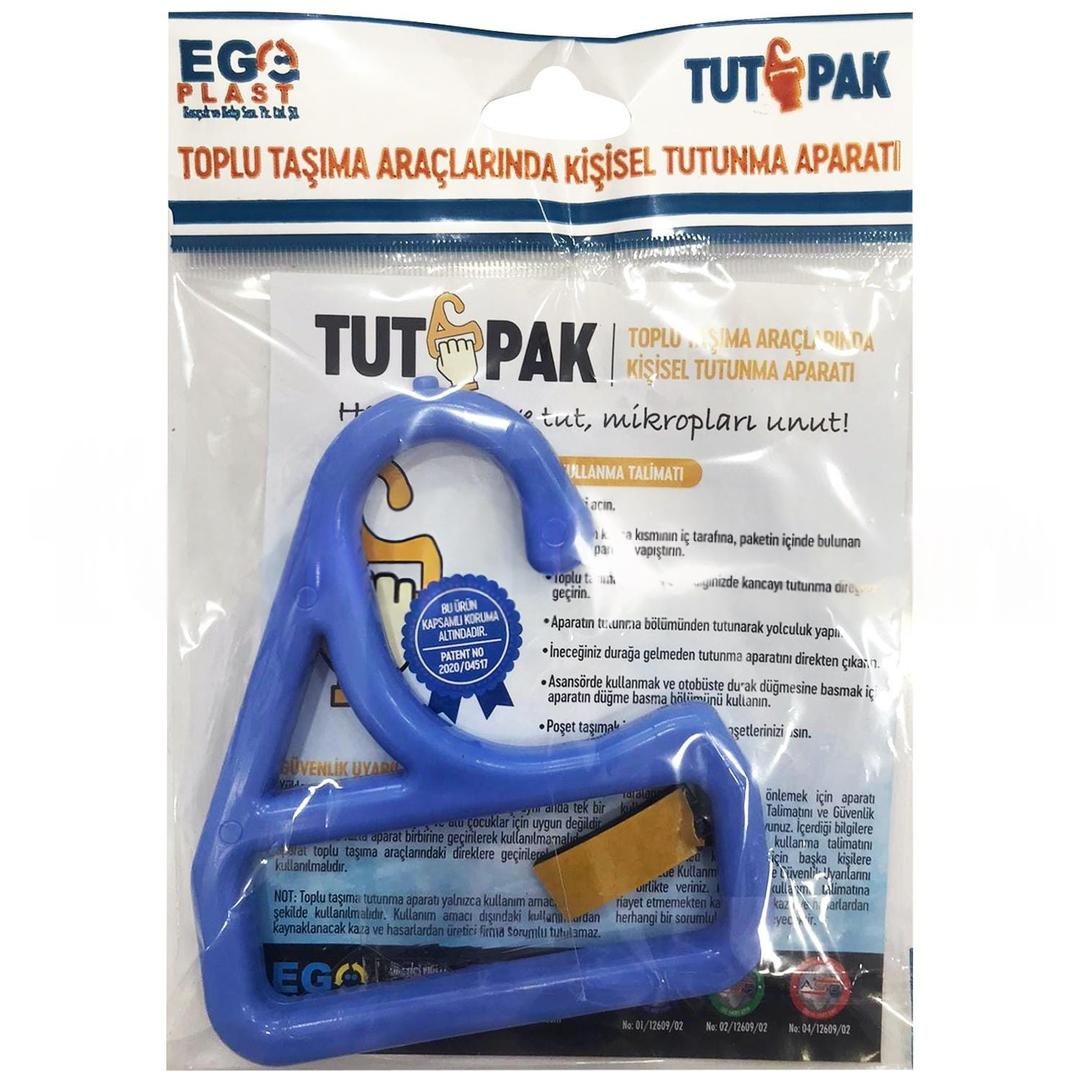 Tutpak Toplu Taşıma Araçları ve Çok Amaçlı Kişisel Tutunma Aparatı - Mavi