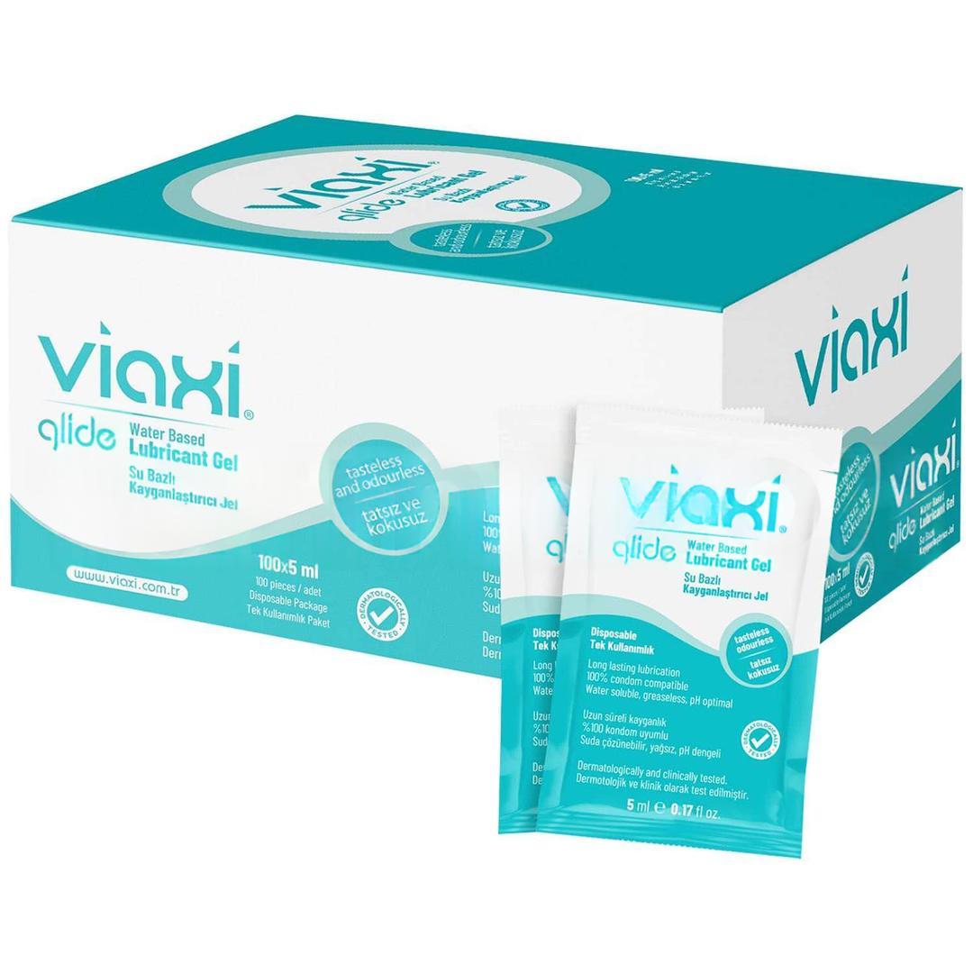 Viaxi Glide Su Bazlı Kayganlaştırıcı Jel 5 ml 100 Saşe