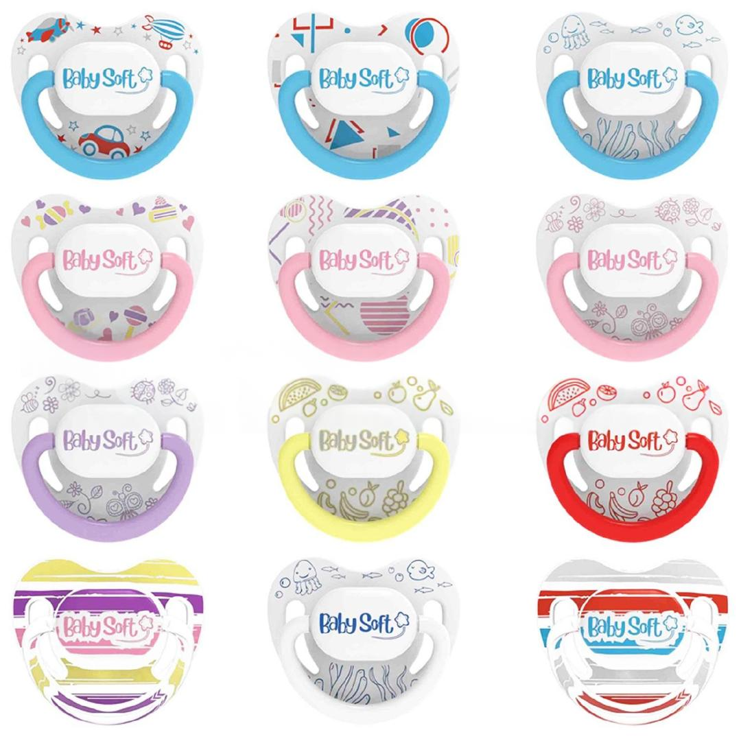 Baby Soft 533 Desenli Damak Emzik 18+ Ay