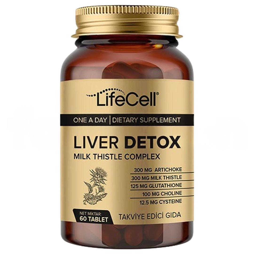 Lifecell Liver Detox Glutatyon Devedikeni Ve Enginar İçeren Takviye Edici Gıda 60 Tablet