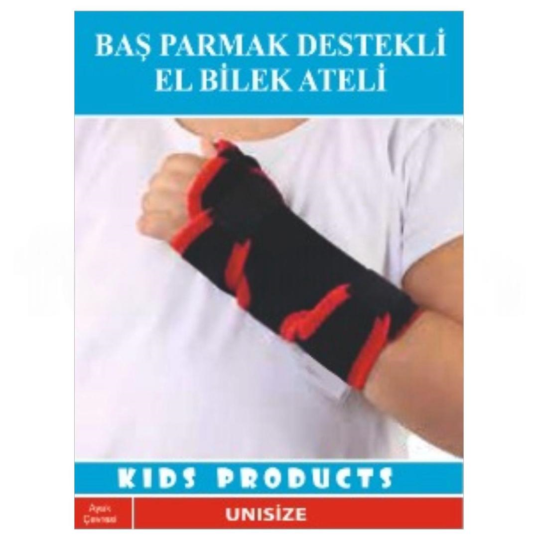 Wellflex Çocuk Çift Taraflı Başparmak Destekli El Bilek Ateli Standart