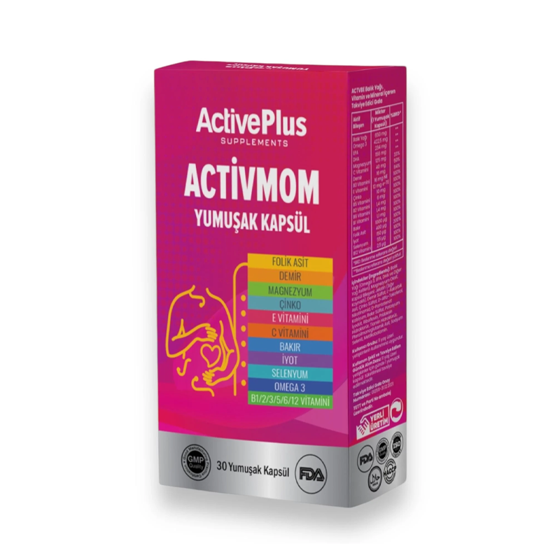 Activeplus Activemom Takviye Edici Gıda 30 Yumuşak Kapsül