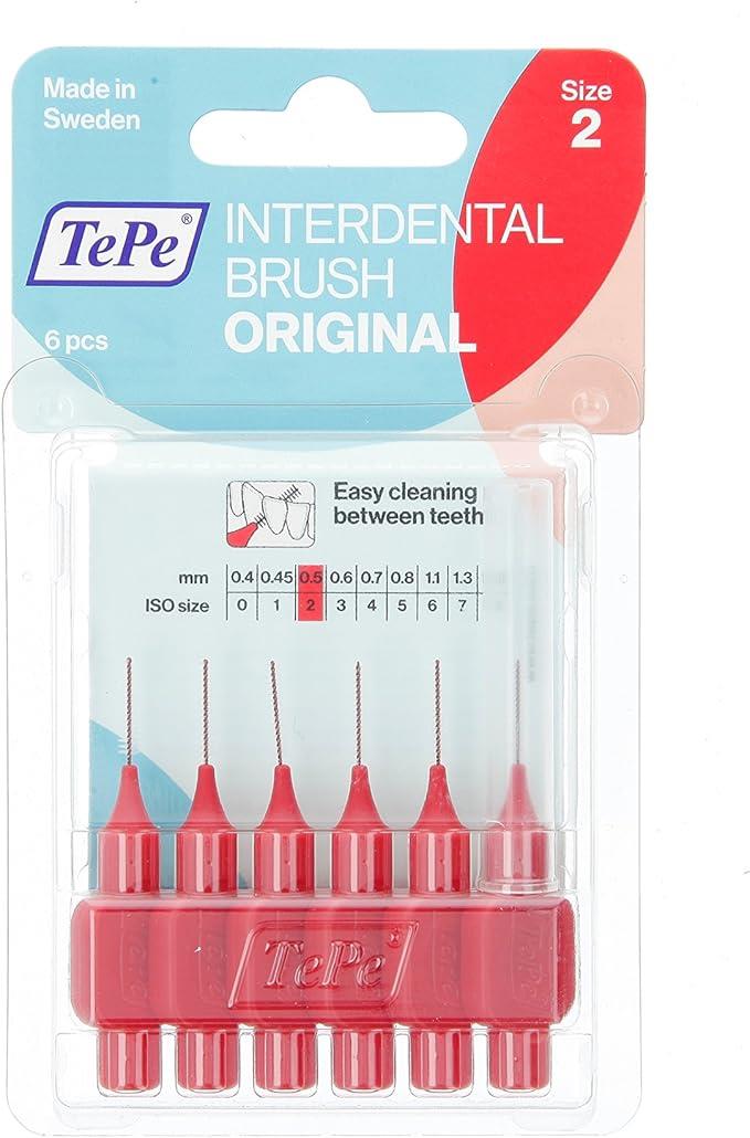 Tepe 0.5 mm 6'lı Kırmızı Angle Saplı Arayüz Fırçası