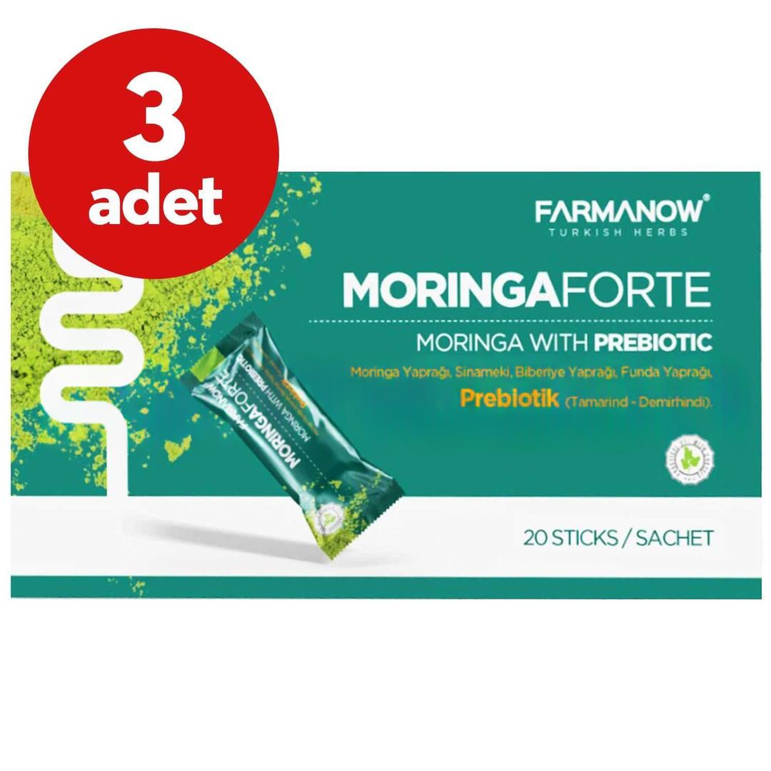 Farmanow Moringa Forte + Prebiyotik Karışım 160 gr - 3 Kutu