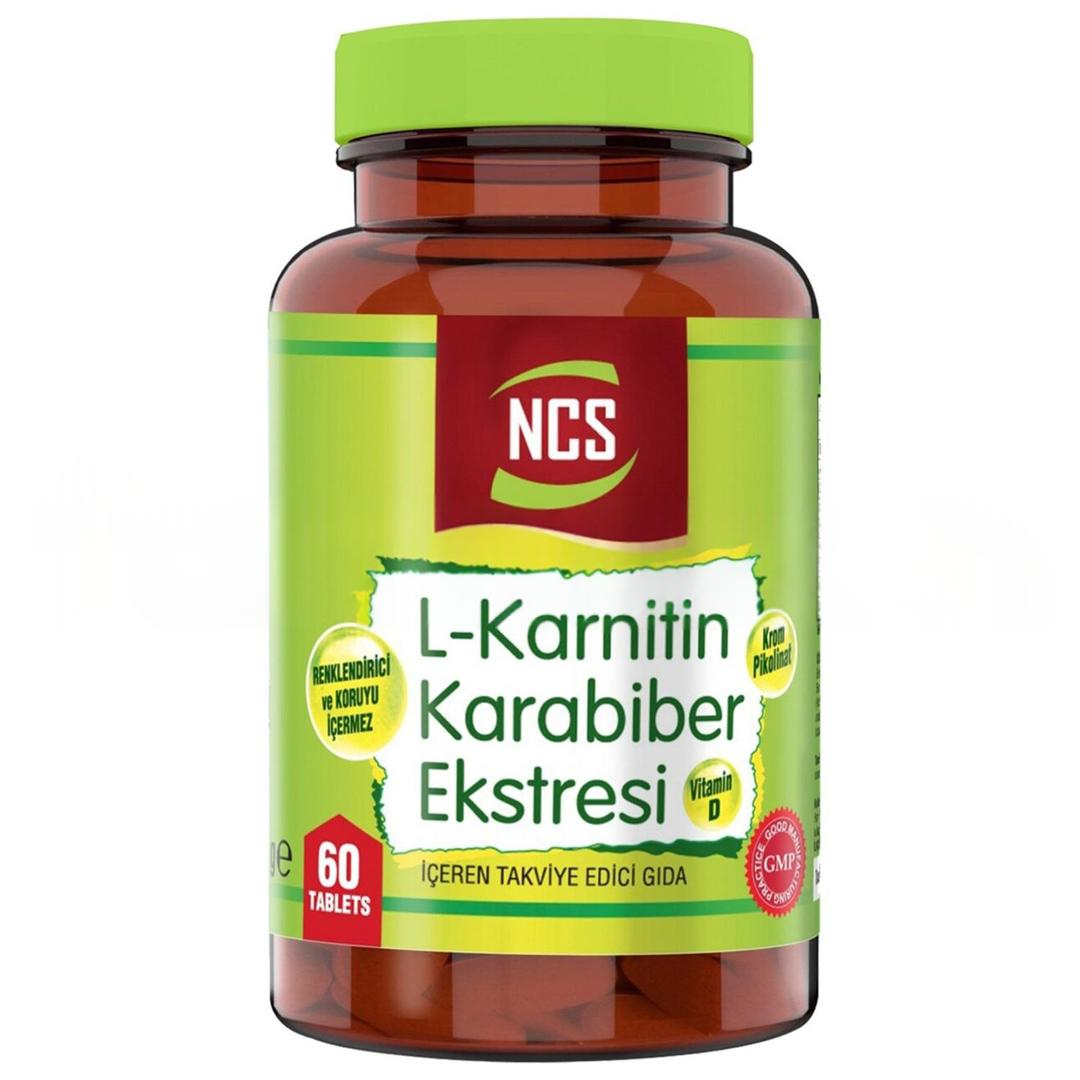 Ncs L-Karnitin Karabiber Ekstresi 60 Tablet