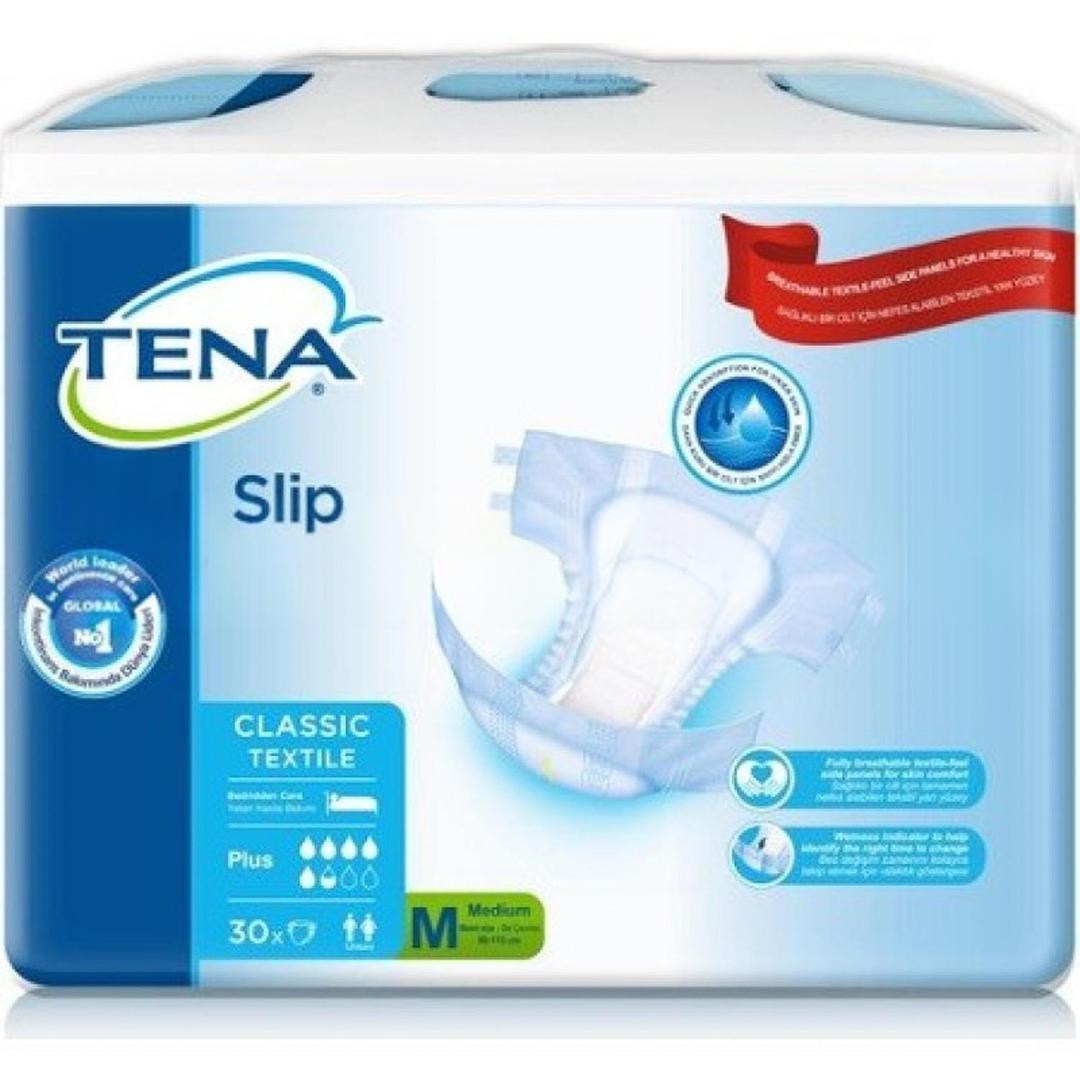 Tena Slip Classic Textile Plus Hasta Bezi Medium 30'lu