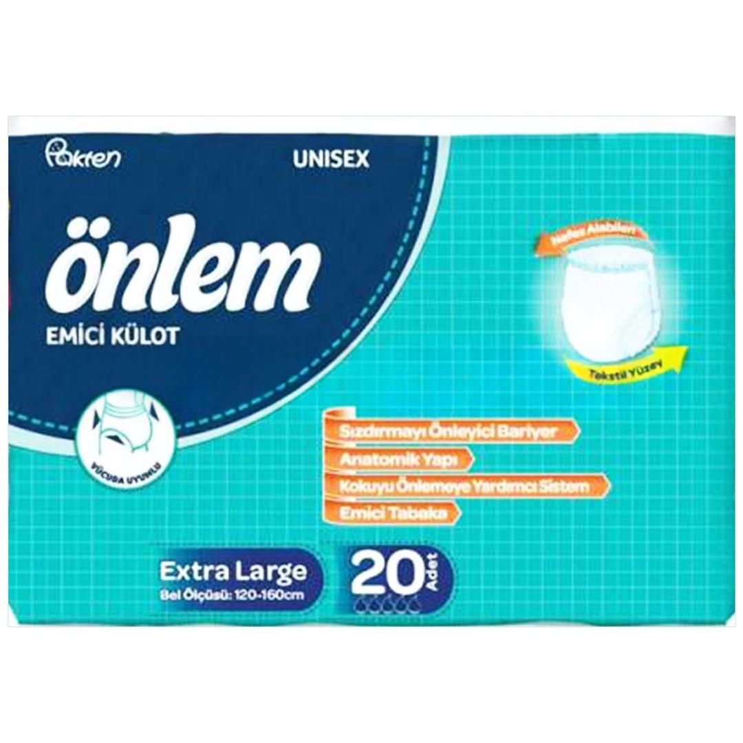 Önlem Hasta Külodu xLarge 20'li - Eski Ambalaj
