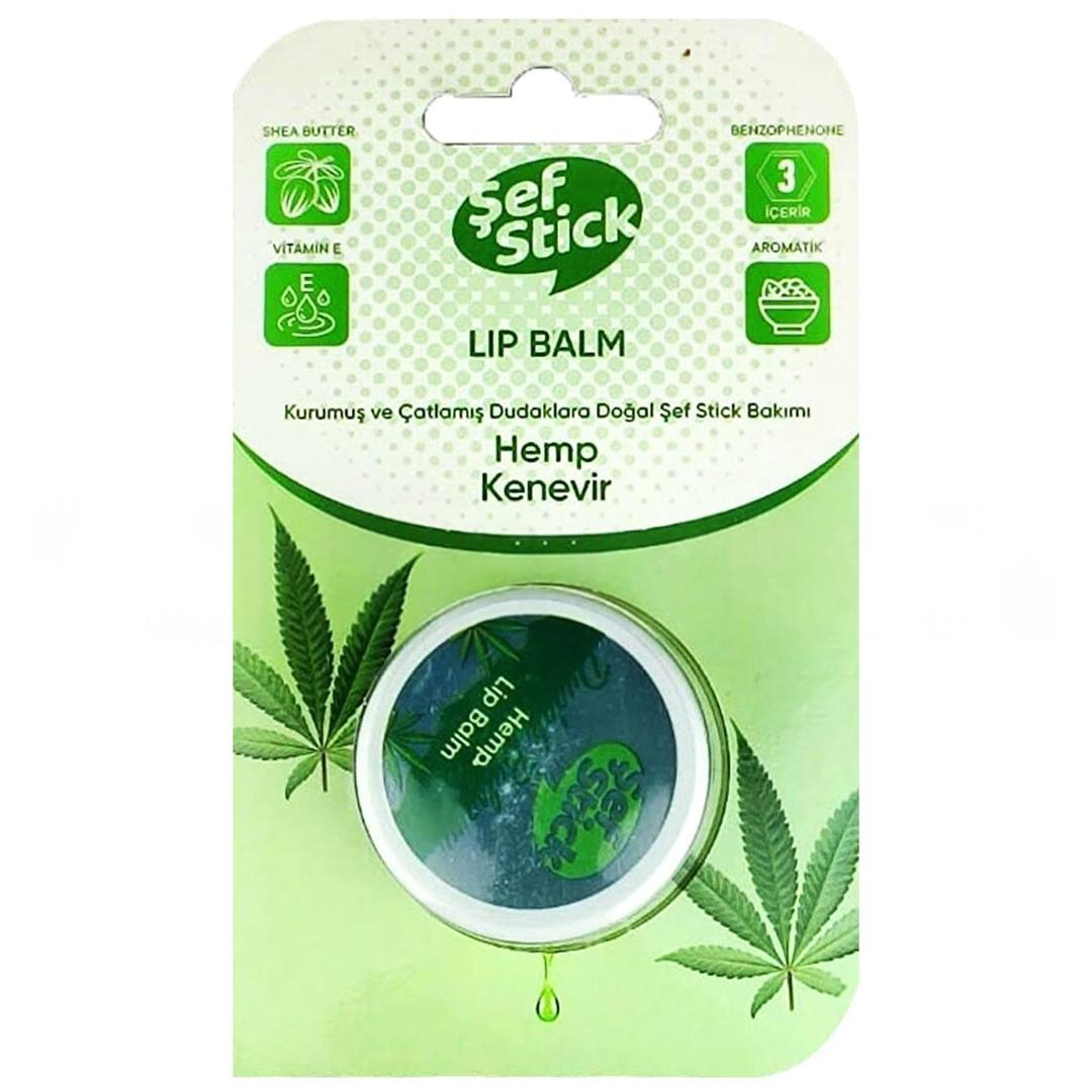 Şef Stick Lip Kavanoz Kenevir 10 ml