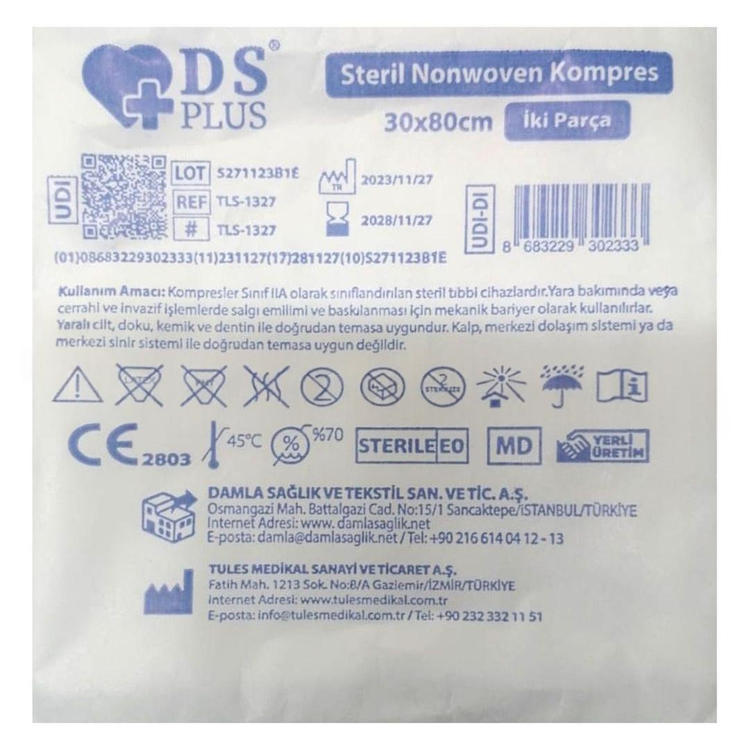 Ds Plus Gazli Bez Nw Emici Steril 30x80 cm