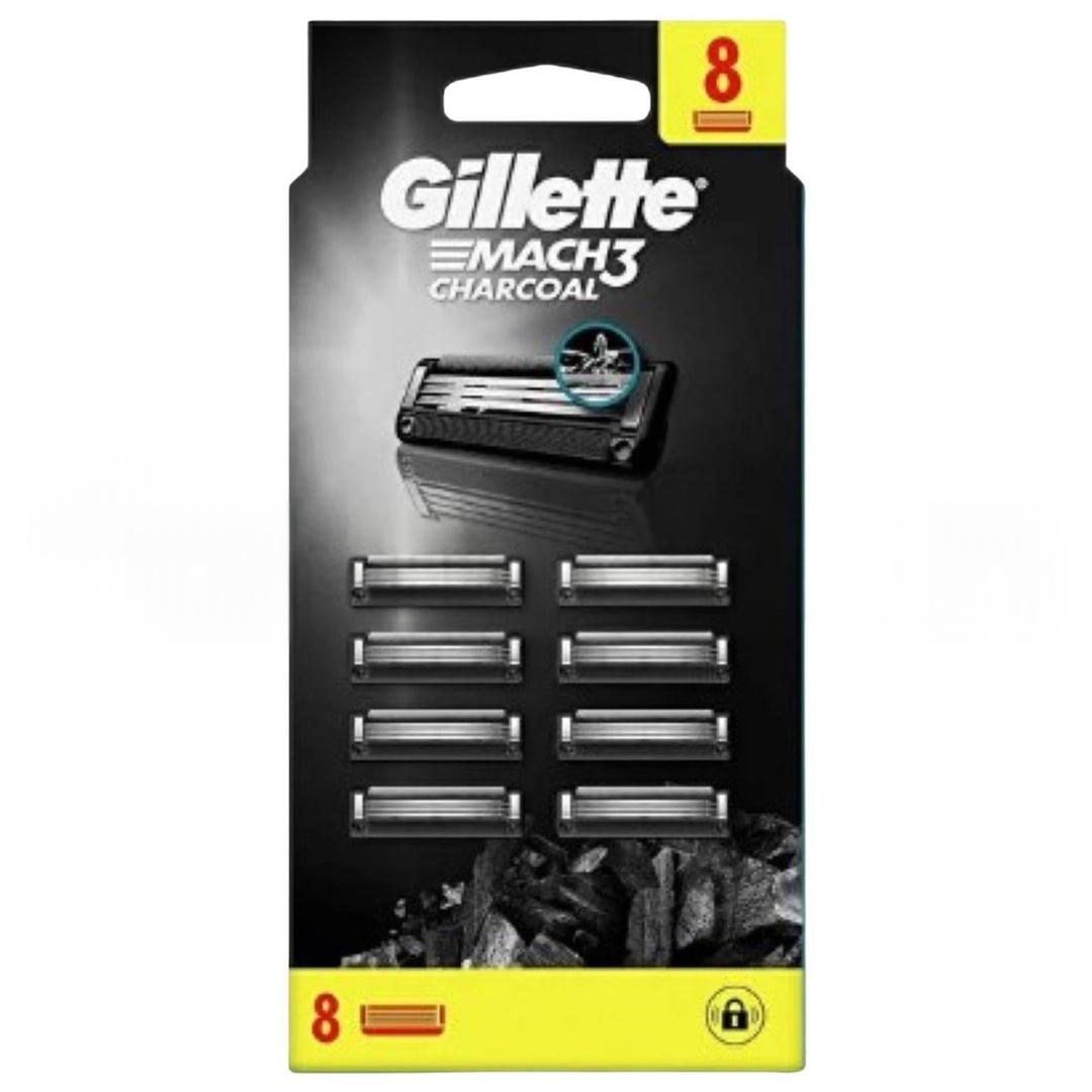 Gillette Mach 3 Charcoal Yedek Tıraş Bıçağı 8'li
