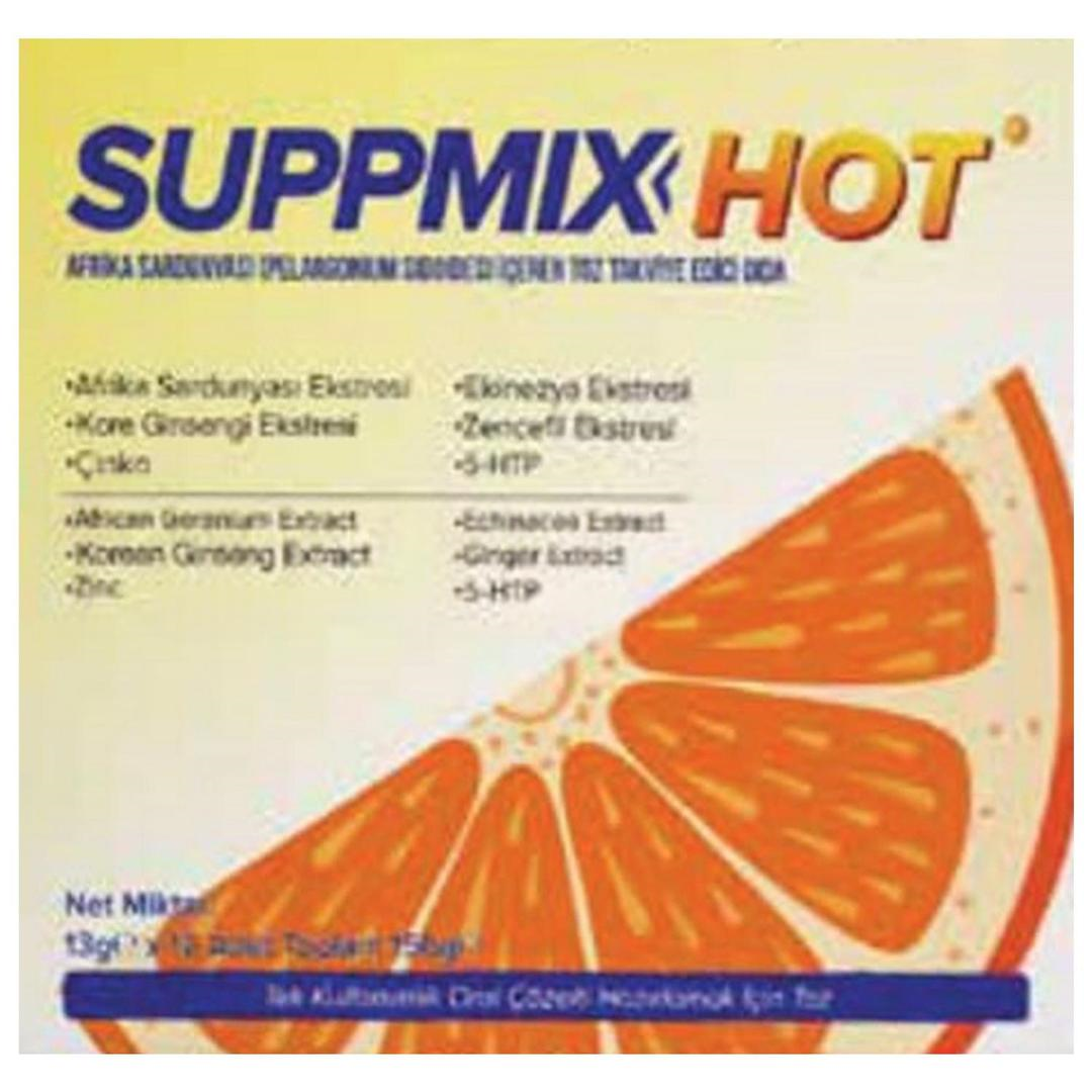 Suppmix Hot Afrika Sardunyası-Ekinezya İçeren Mandalina Aromalı 12 Saşe