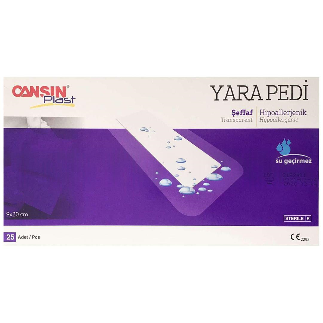 Cansın Plast Şeffaf Yara Pedi 9x20 cm 25'li