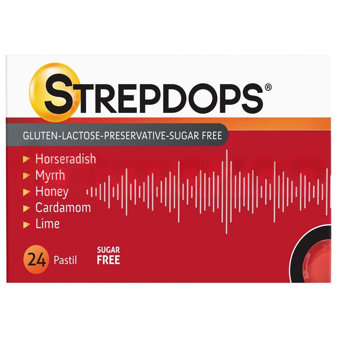 Strep-Dops Ses Kısıklığı ve Nefes Açıcı 24 Pastil
