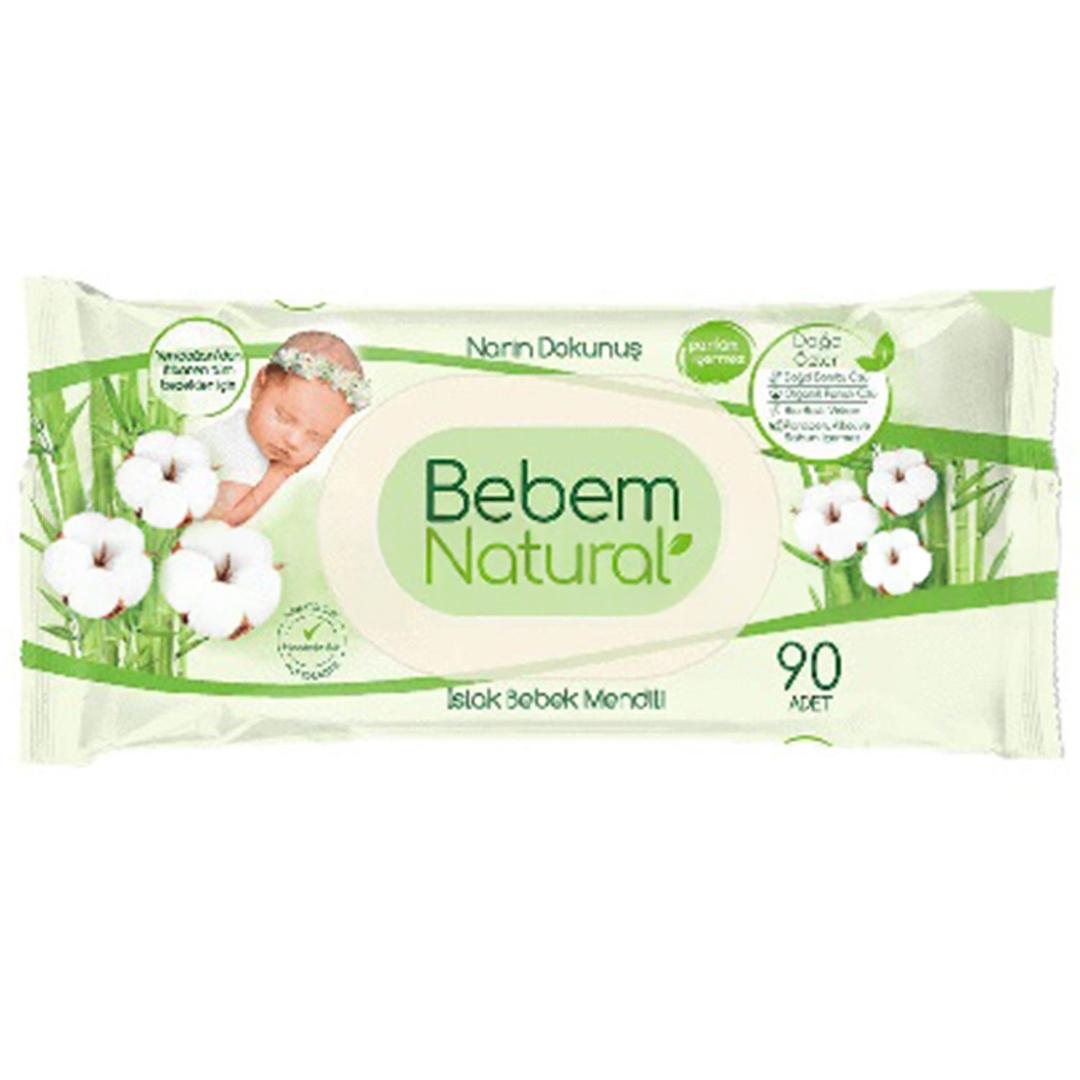 Bebem Natural Islak Mendil 90 Yaprak