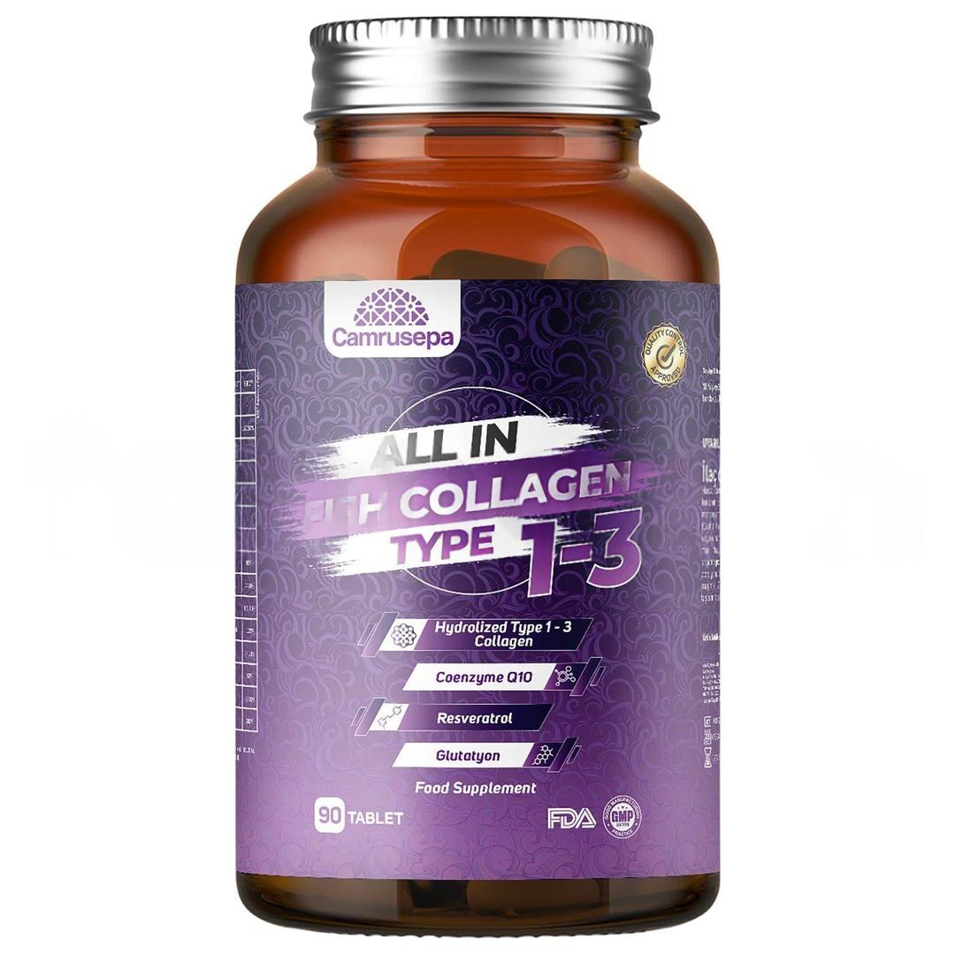 Camrusepa All In Fish Collagen Type 1-3 90 Tablet