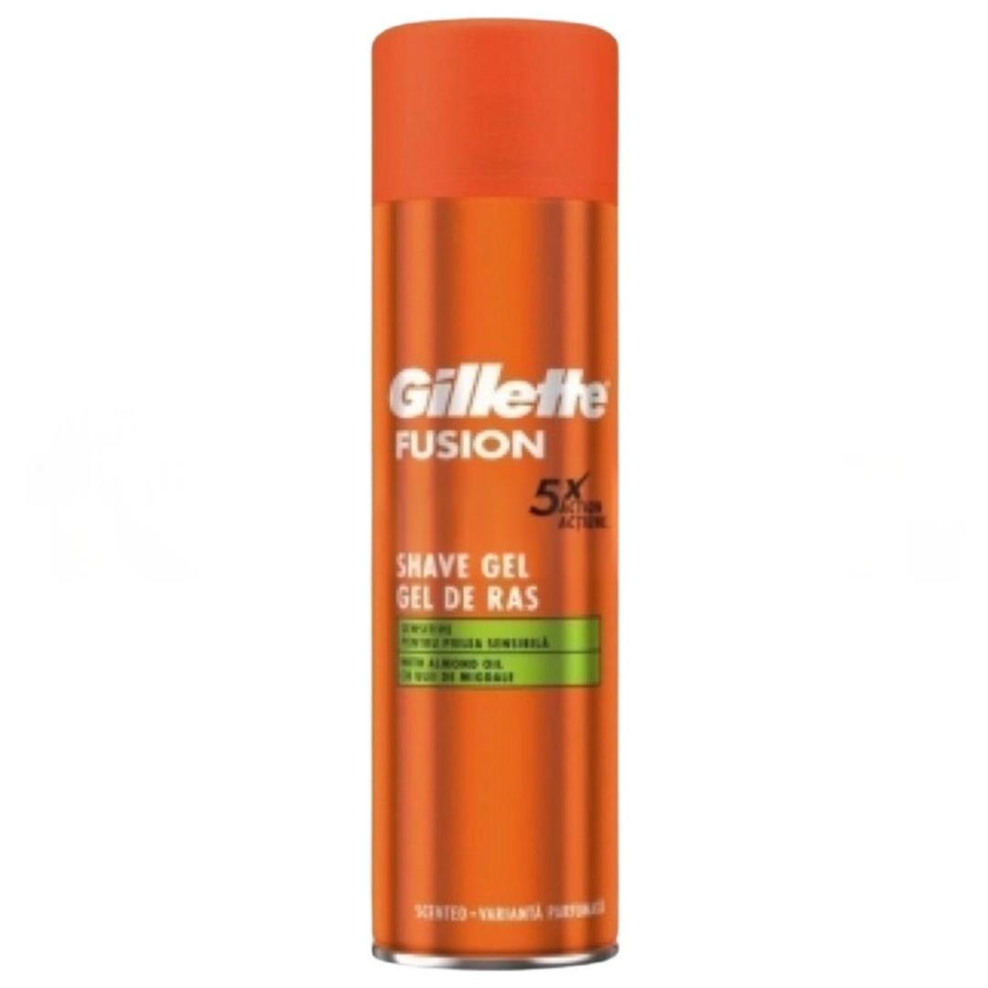 Gillette Fusion 5X Sensitive Badem Yağlı Tıraş Jeli 200 ml