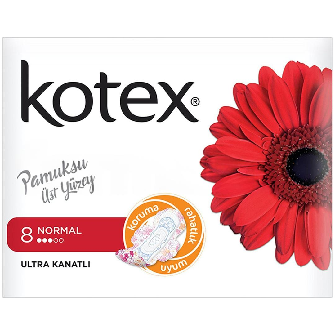 Kotex Ultra Kanatlı Normal 8'li