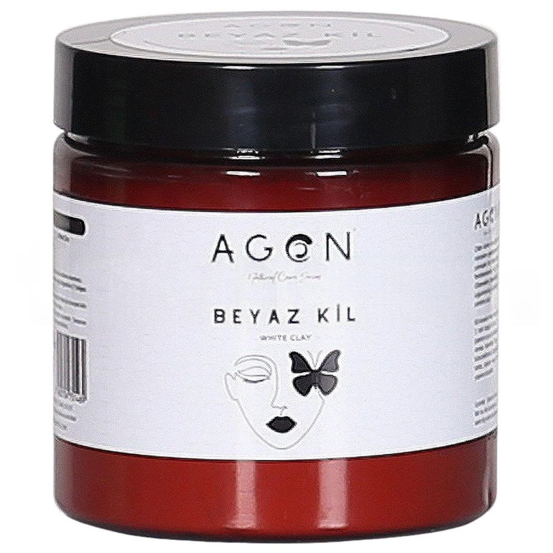 Agon Beyaz Kil Doğal Yüz Bakım Maskesi Siyah Nokta ve Sivilce Karşıtı Gözenek Sıkılaştırıcı 500 ml
