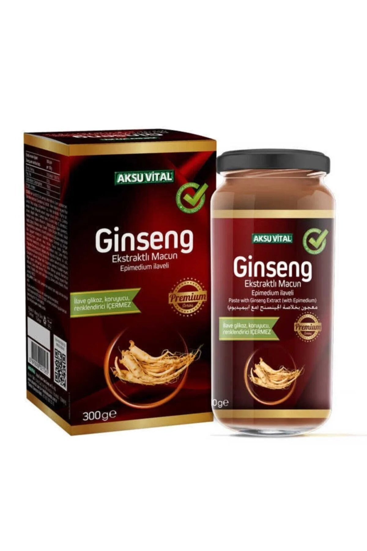 Aksu Vital Ginseng Ekstraktlı Epimedium 300 gr Macun